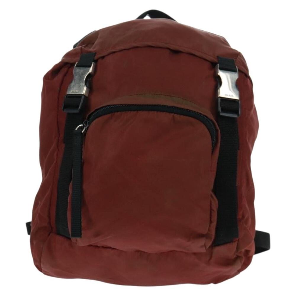 Prada Nylon Backpack Red